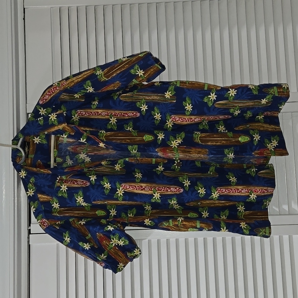 Hawaiian polo button up shirt